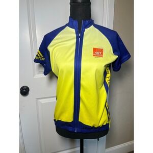 Vintage‎ Womens Ascend Art Museum Cycling Jersey Full Zip Short Sleeve